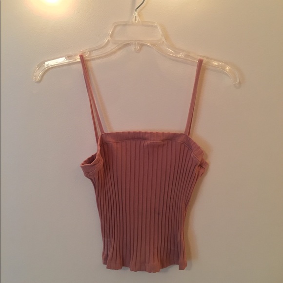 Urban Outfitters Tops - Urban Outfitters Pink Cropped Tank Top